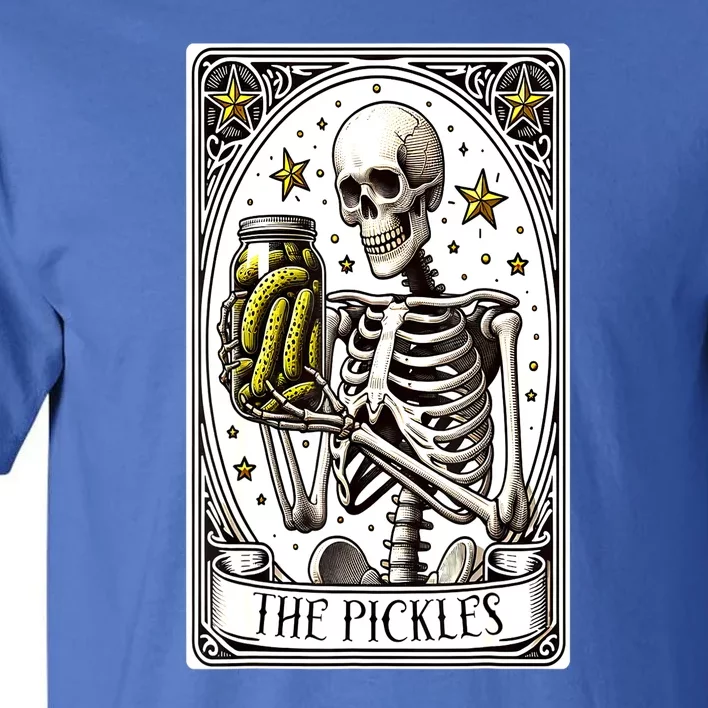 Funny Gardener The Pickle Skeleton Cucumber Gift Tall T-Shirt