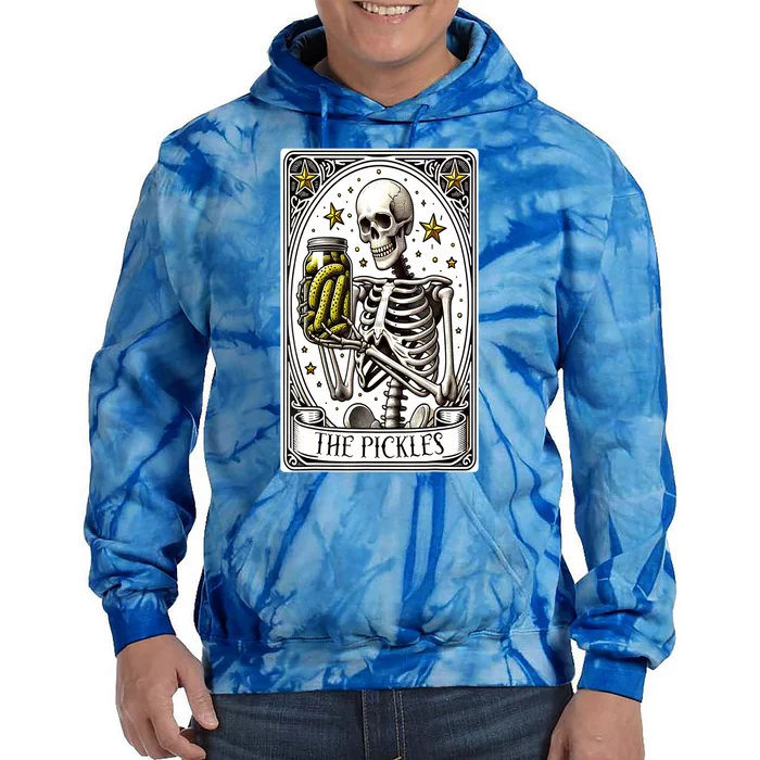 Funny Gardener The Pickle Skeleton Cucumber Gift Tie Dye Hoodie