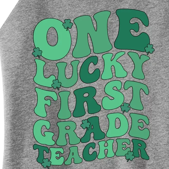 First Grade Teacher St Patricks Day 1St Grade Teacher Gift Women’s Perfect Tri Rocker Tank