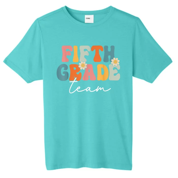 Fifth Grade Team Retro Groovy Back To School 5th Grade ChromaSoft Performance T-Shirt