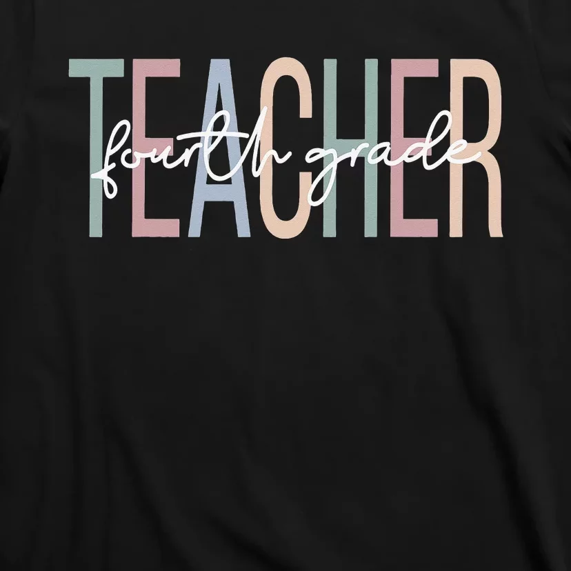 Fourth Grade Teacher Boho 4th Grade Teacher T-Shirt