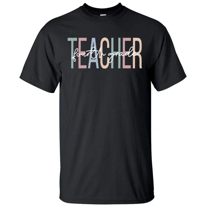 Fourth Grade Teacher Boho 4th Grade Teacher Tall T-Shirt