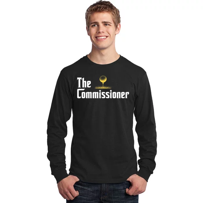 Funny Golfer The Commissioner Golf League Golfing Tall Long Sleeve T-Shirt