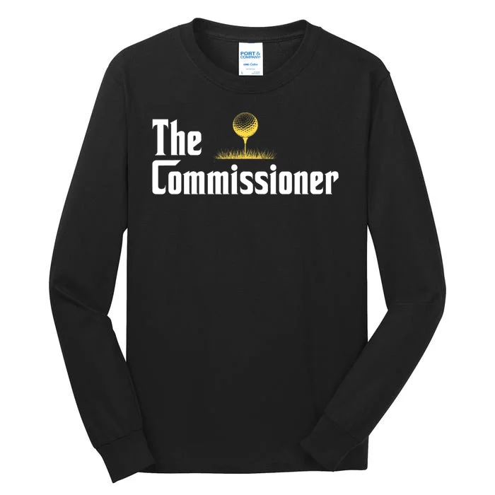 Funny Golfer The Commissioner Golf League Golfing Tall Long Sleeve T-Shirt