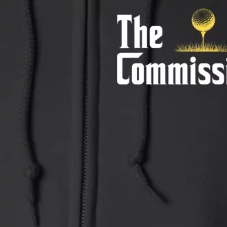 Funny Golfer The Commissioner Golf League Golfing Full Zip Hoodie