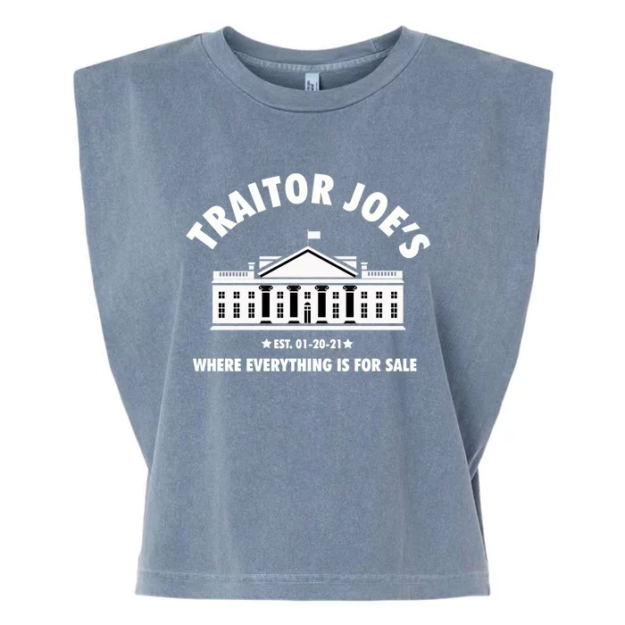 Funny Gift Traitor Joes Est 01 20 21 Gift Garment-Dyed Women's Muscle Tee