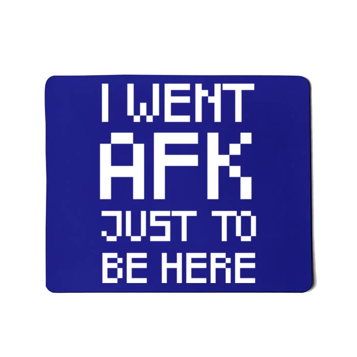 Funny Gamer Talk I Went Afk Just To Be Here Cool Gift Mousepad