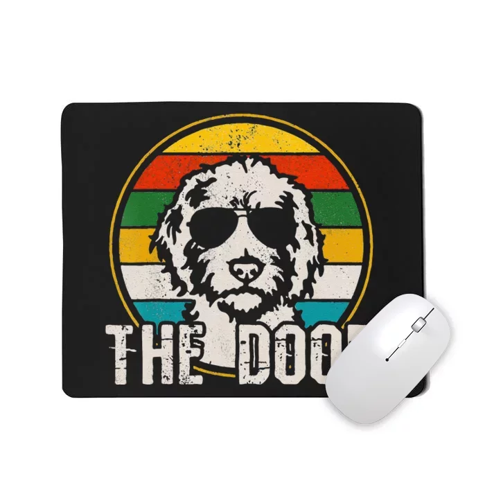 Funny Goldendoodle The Dood Vintage Dog Mousepad