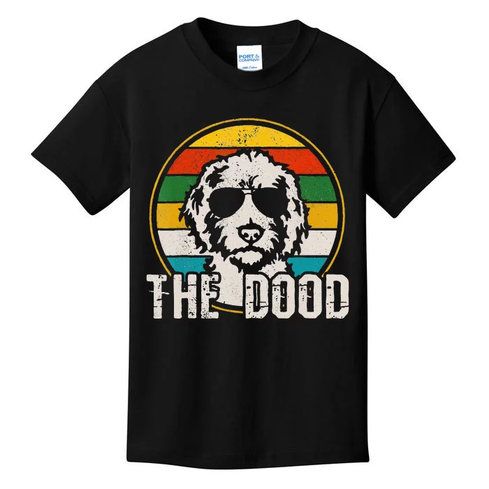 Funny Goldendoodle The Dood Vintage Dog Kids T-Shirt