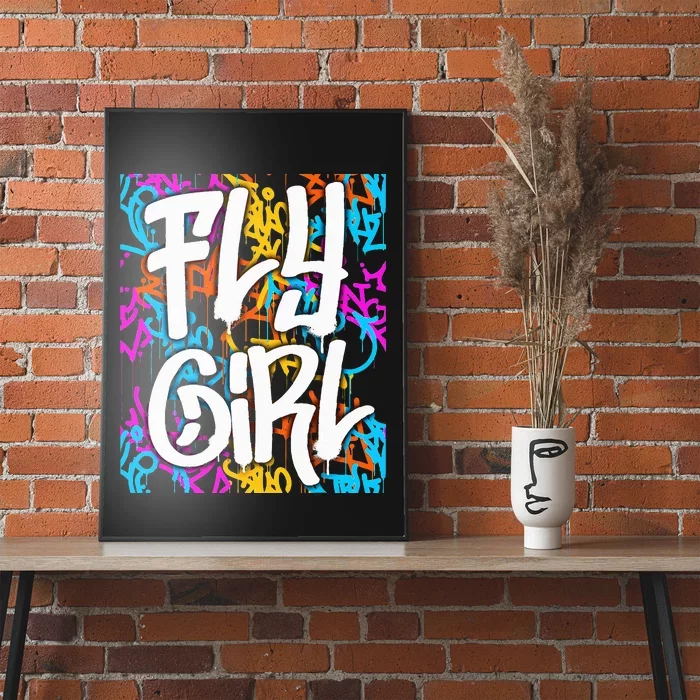 Fly Girl tie dye Poster