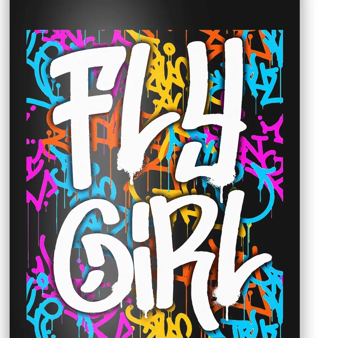 Fly Girl tie dye Poster