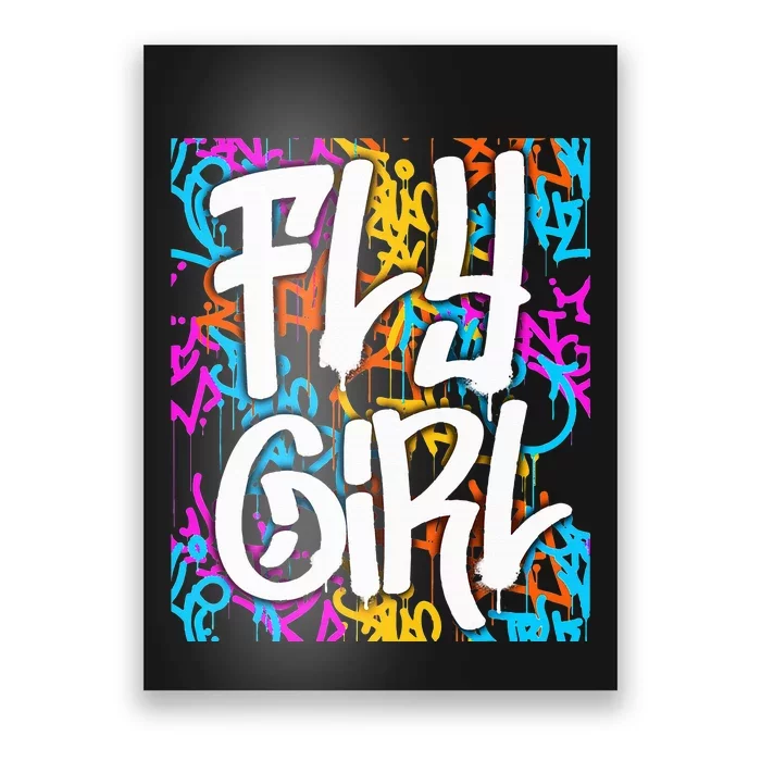 Fly Girl tie dye Poster