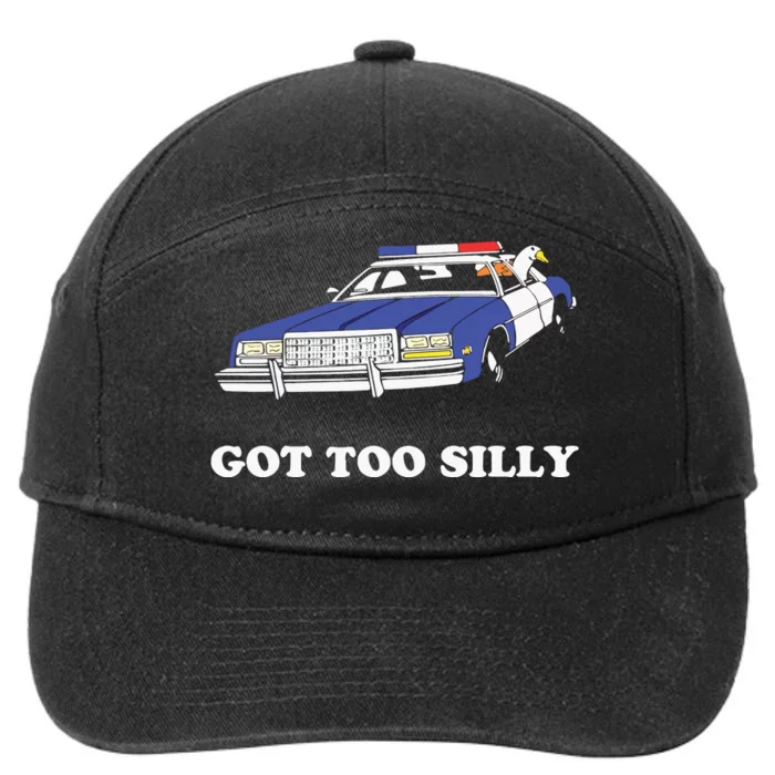 Funny Got Too Silly Goose Couple Cute 7-Panel Snapback Hat