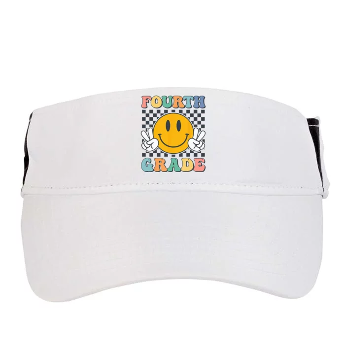 Fourth Grade Team Teachers Retro Smile 4th Grade Adult Drive Performance Visor