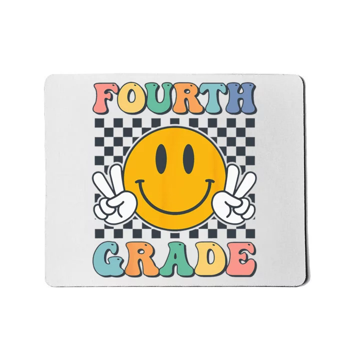 Fourth Grade Team Teachers Retro Smile 4th Grade Mousepad