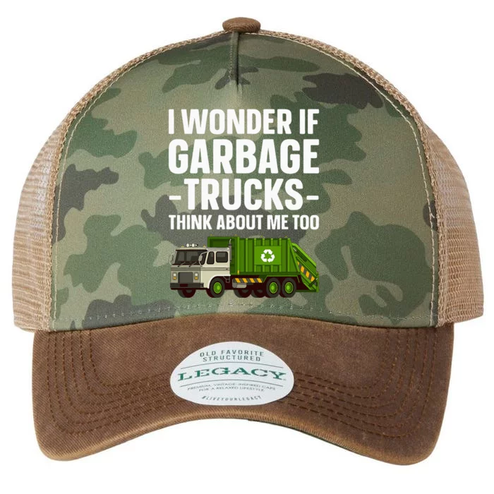 Funny Garbage Truck Art Trash Garbage Truck Legacy Tie Dye Trucker Hat