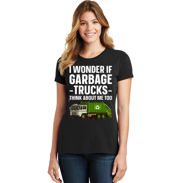 Funny Garbage Truck Art Trash Garbage Truck Women's T-Shirt