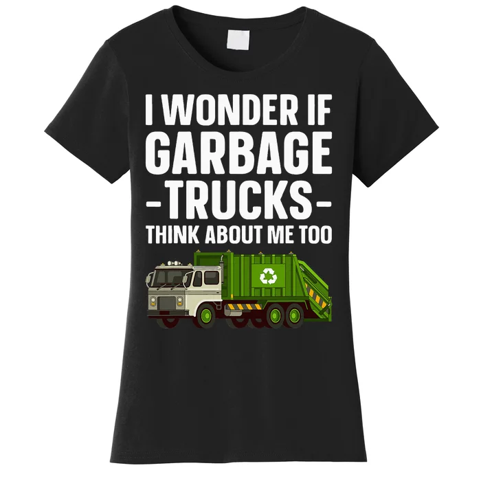 Funny Garbage Truck Art Trash Garbage Truck Women's T-Shirt