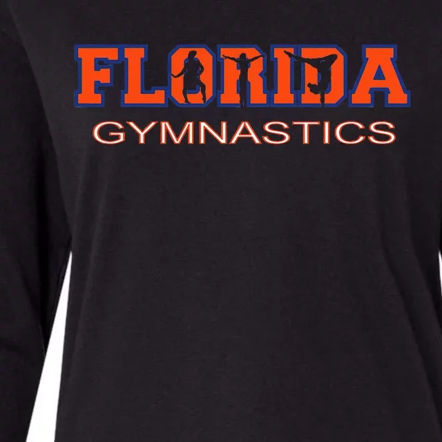 Florida Gymnastics Tumbling Gear Gymnast Aerobic Dance Womens Cotton Relaxed Long Sleeve T-Shirt