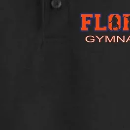 Florida Gymnastics Tumbling Gear Gymnast Aerobic Dance Dry Zone Grid Performance Polo