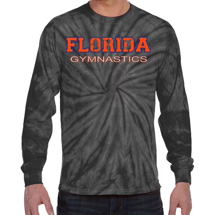 Florida Gymnastics Tumbling Gear Gymnast Aerobic Dance Tie-Dye Long Sleeve Shirt