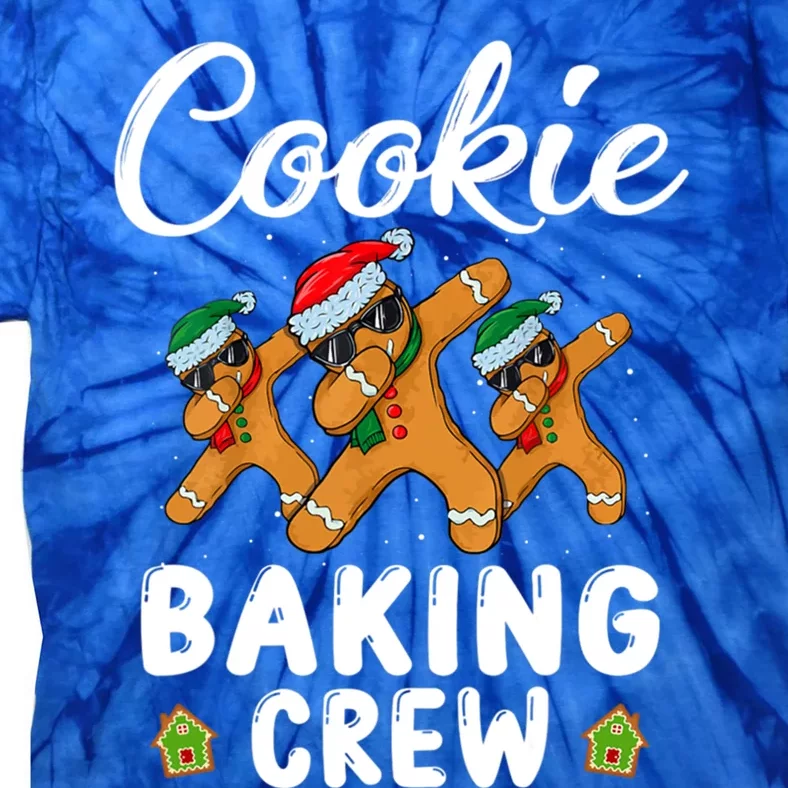 Funny Gingerbread Team Cookie Baking Crew Christmas Family Gift Tie-Dye T-Shirt