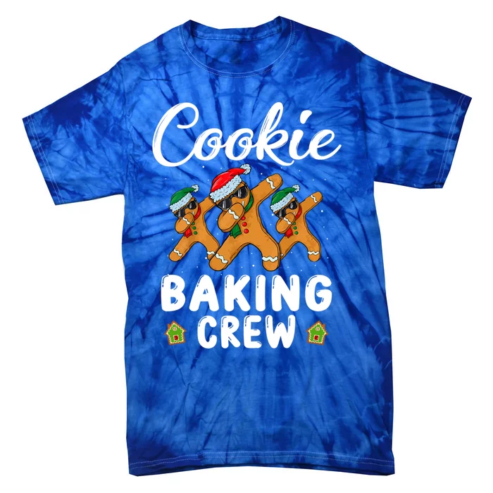 Funny Gingerbread Team Cookie Baking Crew Christmas Family Gift Tie-Dye T-Shirt