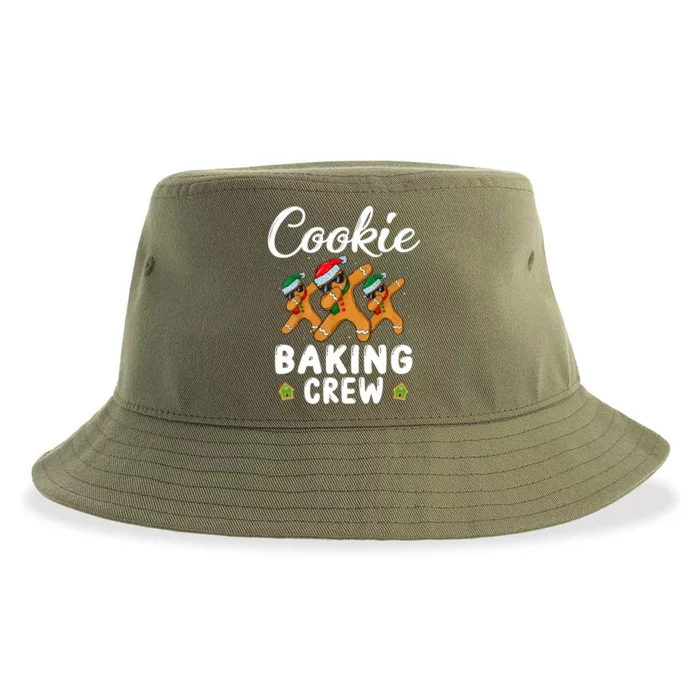 Funny Gingerbread Team Cookie Baking Crew Christmas Family Gift Sustainable Bucket Hat