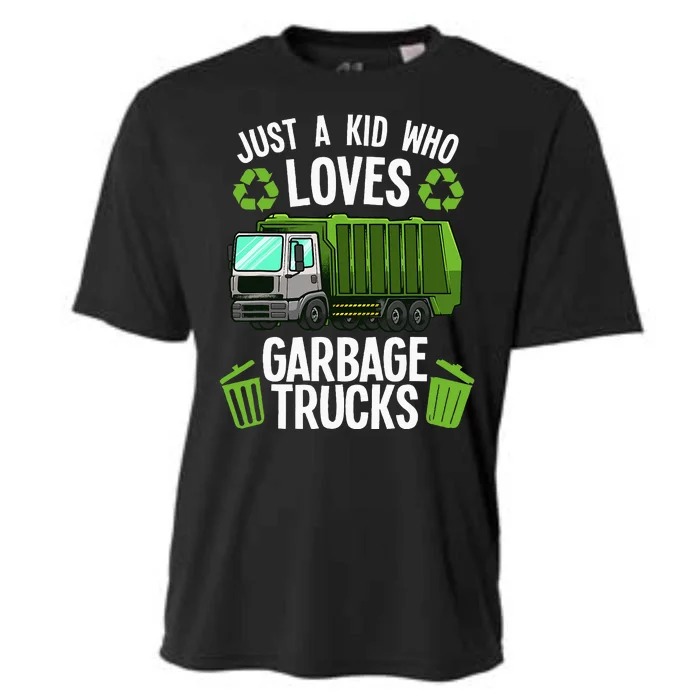 Funny Garbage Truck Art Trash Truck Cooling Performance Crew T-Shirt