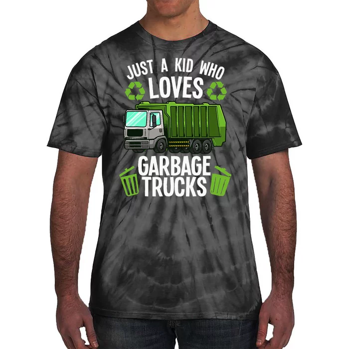 Funny Garbage Truck Art Trash Truck Tie-Dye T-Shirt