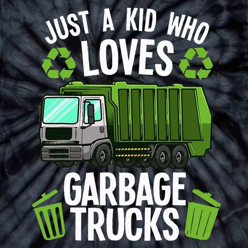 Funny Garbage Truck Art Trash Truck Tie-Dye T-Shirt