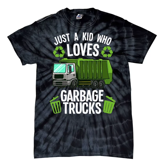 Funny Garbage Truck Art Trash Truck Tie-Dye T-Shirt