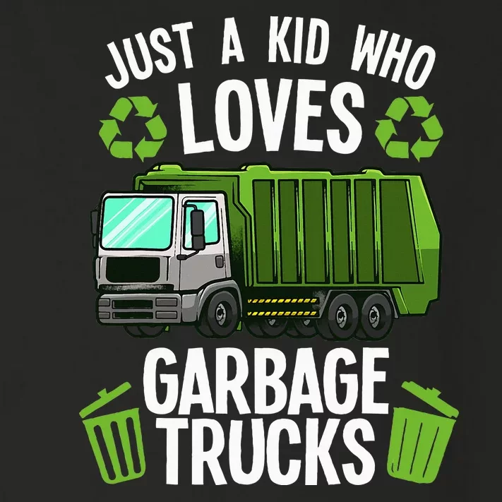 Funny Garbage Truck Art Trash Truck Toddler Long Sleeve Shirt