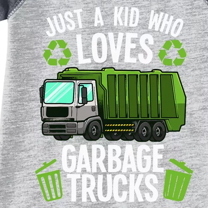 Funny Garbage Truck Art Trash Truck Infant Baby Jersey Bodysuit