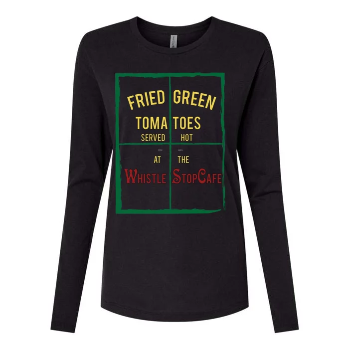 Fried Green Tomatoes Womens Cotton Relaxed Long Sleeve T-Shirt