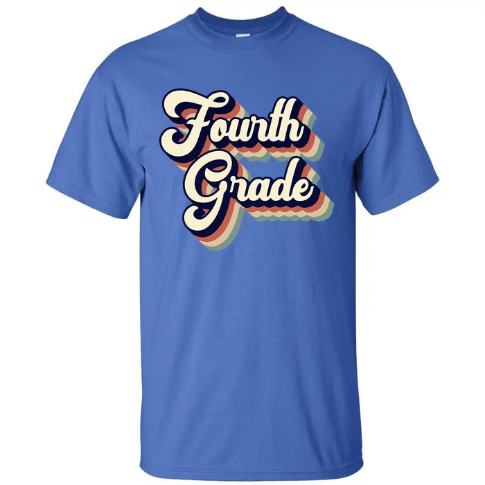 Fourth Grade Teacher Retro Vintage Tall T-Shirt