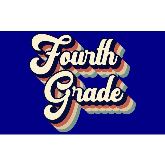 Fourth Grade Teacher Retro Vintage Bumper Sticker