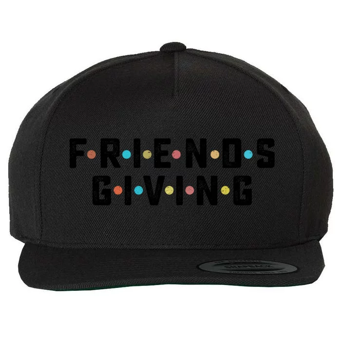 Friends Giving Thanksgiving Turkey Day Gift Wool Snapback Cap