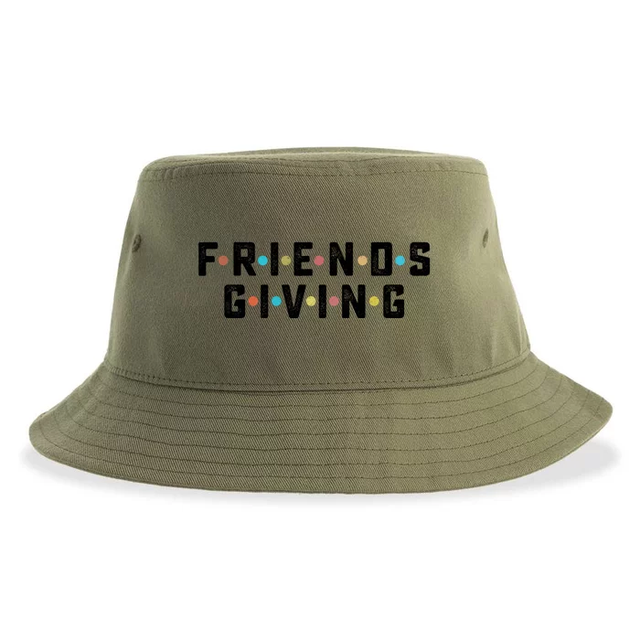 Friends Giving Thanksgiving Turkey Day Gift Sustainable Bucket Hat