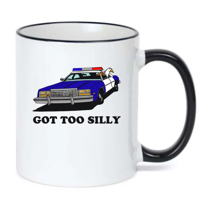 Funny Got Too Silly Goose Black Color Changing Mug