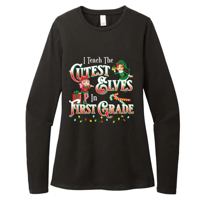 First Grade Teacher Christmas Gift Womens CVC Long Sleeve Shirt