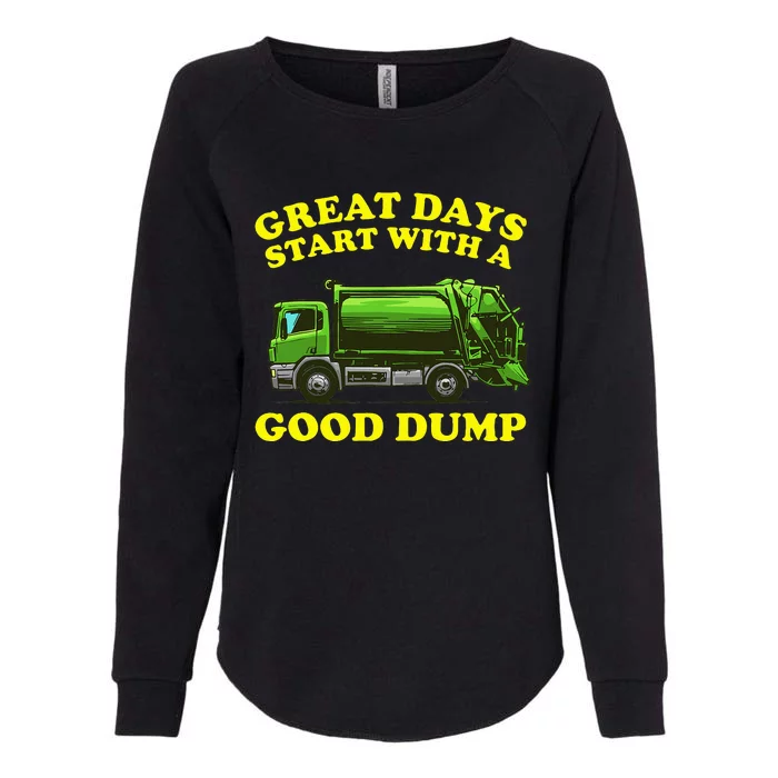 Funny Garbage Truck Design Kids Men Women Dump Trash Trucks Womens California Wash Sweatshirt