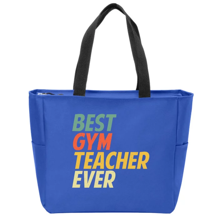 Funny Gym Teacher Art Pe Teacher Appreciation Gift Zip Tote Bag