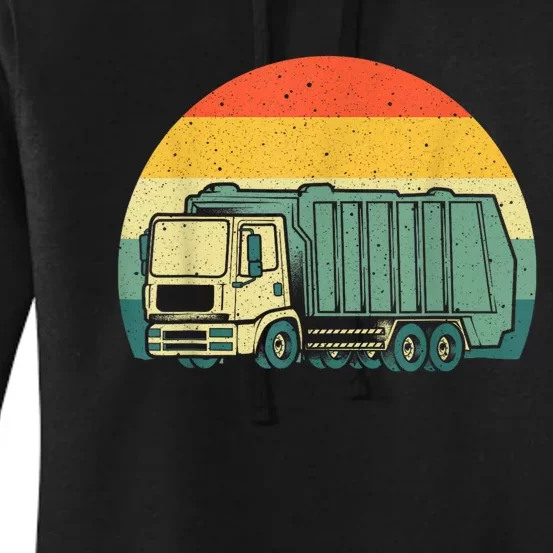 Funny Garbage Truck Design For Kids Trash Truck Women's Pullover Hoodie