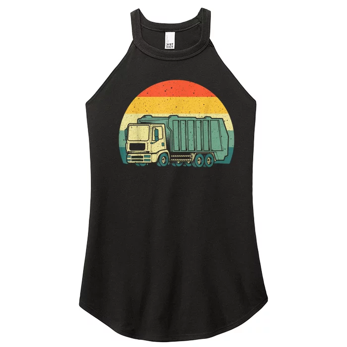 Funny Garbage Truck Design For Kids Trash Truck Women’s Perfect Tri Rocker Tank