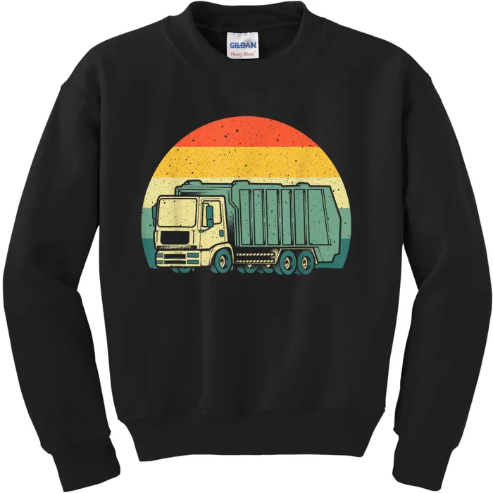 Funny Garbage Truck Design For Kids Trash Truck Kids Sweatshirt