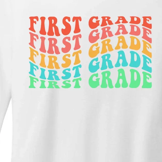 First Grade Teacher 1st Grade Teacher Elementary School Womens CVC Long Sleeve Shirt