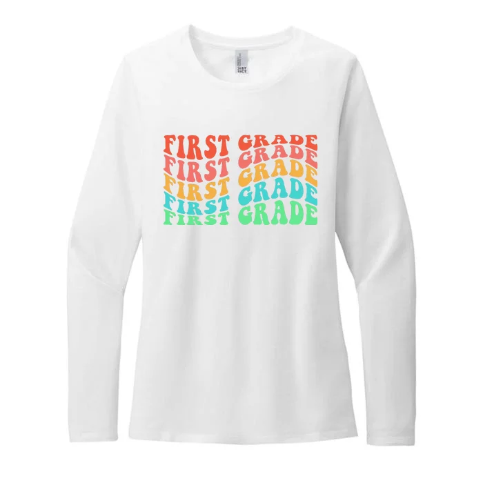 First Grade Teacher 1st Grade Teacher Elementary School Womens CVC Long Sleeve Shirt