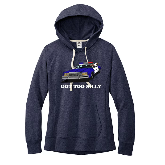 Funny Got Too Silly Goose Women's Fleece Hoodie