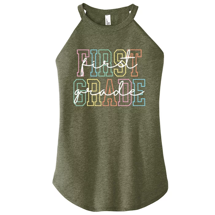 First Grade Teacher  1st Grade Teacher Women’s Perfect Tri Rocker Tank